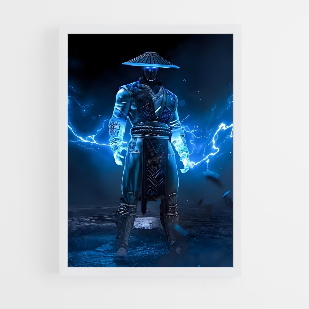 Poster Raiden en Fureur – affiche Mortal kombat (vue 3)